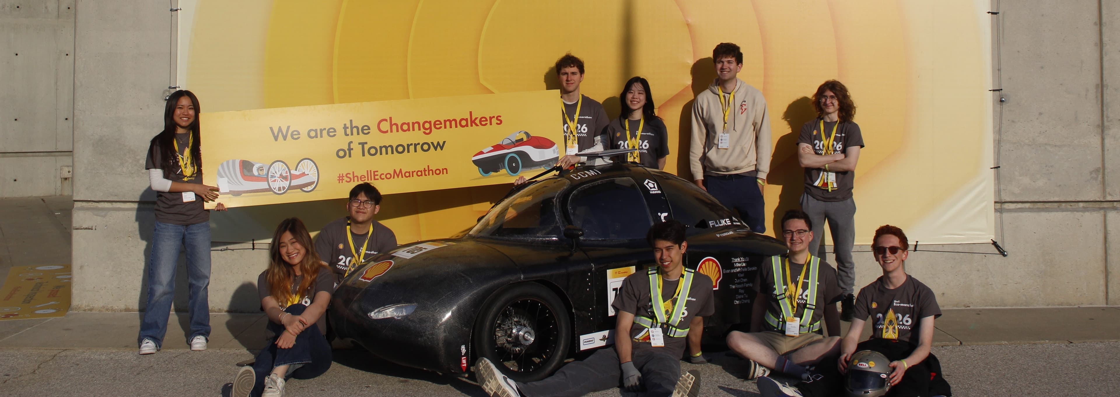 Cornell Electric Vehicles team at technical inspection
